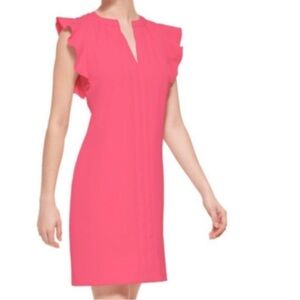 Vince Camuto Vibrant Pink Mini Dress NWOT size 10